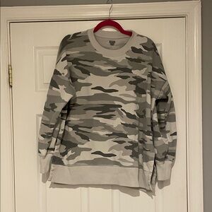 Aerie Women's Gray Camouflage Sweatshirt